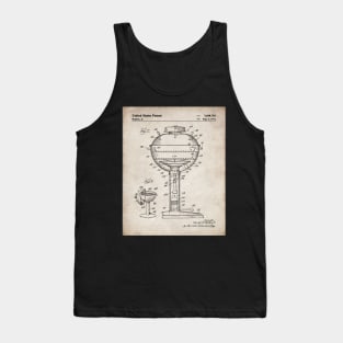 BBQ Grill Patent - Barbecue Chef Kitchen Cooking Art - Antique Tank Top